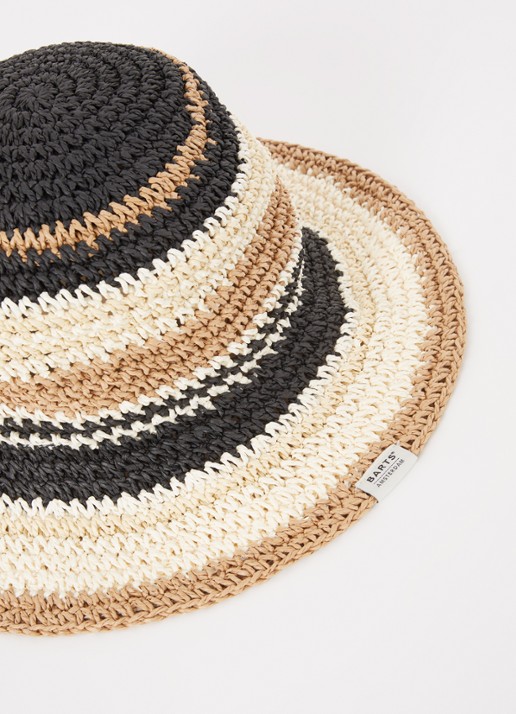 Barts Dames Silaa bucket hoed van raffia