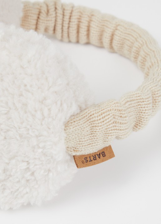 Barts Dames Browniez oorwarmers van teddy in de kleur Gebroken wit, maat: ONE SIZE