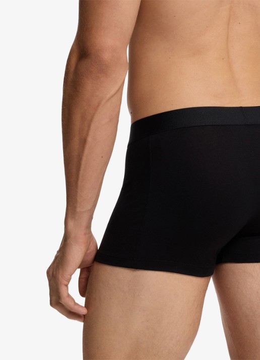 BOSS Heren Boxershorts met logoband in 3-pack in de kleur Zwart