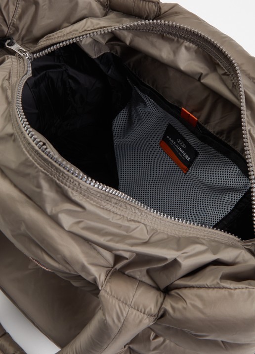 Parajumpers Dames Gabbs gewatteerde shopper met logo in de kleur Olijfgroen, maat: One Size