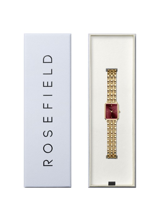 Rosefield Dames The Octagon XS horloge OBGSG-O83 in de kleur Goud, maat: 9 maat