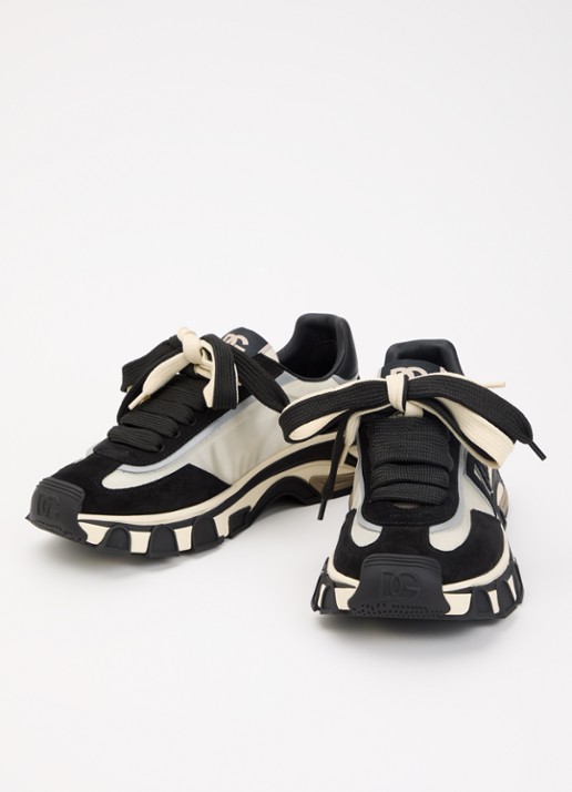 Dolce & Gabbana Heren Country sneaker met details kalfssuède in de kleur Zwart, maat: 43