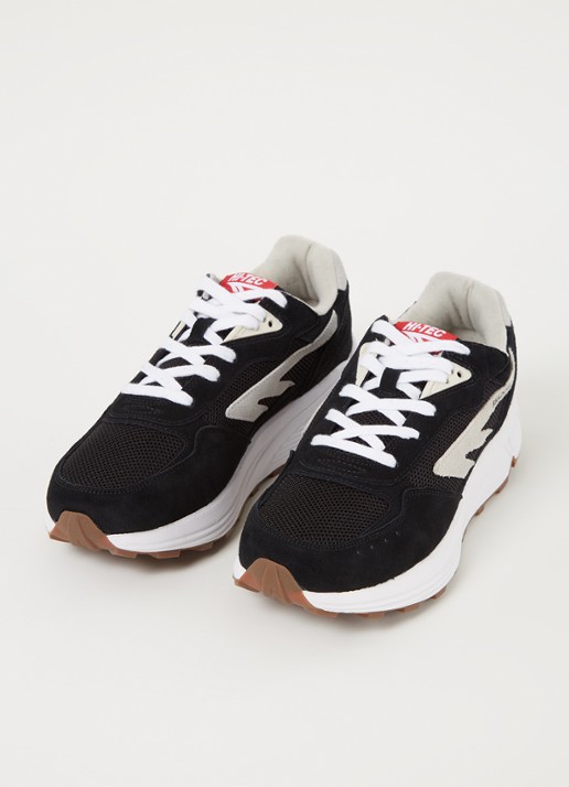 Hi-Tec Heren HTS Shadow RGS sneaker met suède details in de kleur Zwart, maat: 42