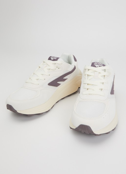 Hi-Tec Heren HTS Shadow RGS sneaker van suède met details van mesh in de kleur Wit, maat: 41