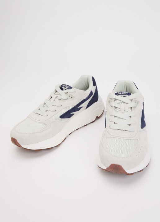 Hi-Tec Heren HTS shadow RGS sneaker van mesh met suède details in de kleur Donkerblauw, maat: 46