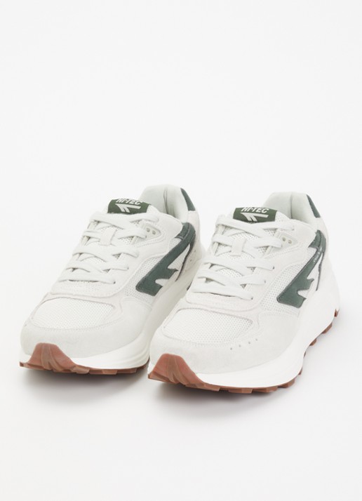 Hi-Tec Heren HTS shadow RGS sneaker van mesh met suède details in de kleur Creme, maat: 46