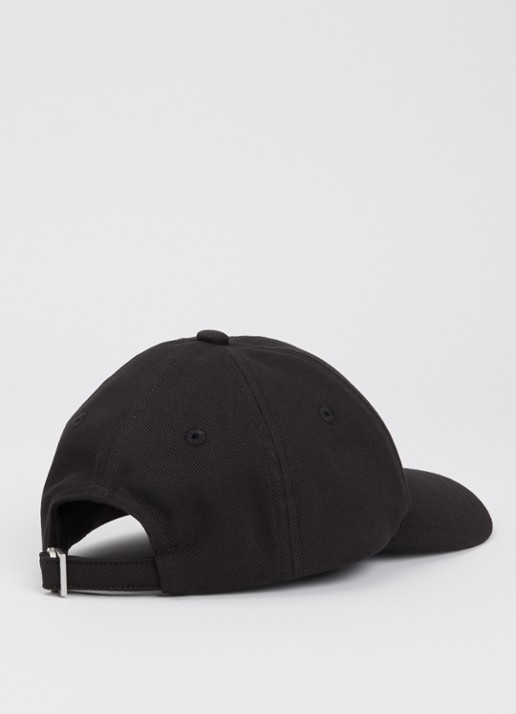 Jacquemus Heren La Casquette Gadjo pet met logo in de kleur Zwart, maat: 62