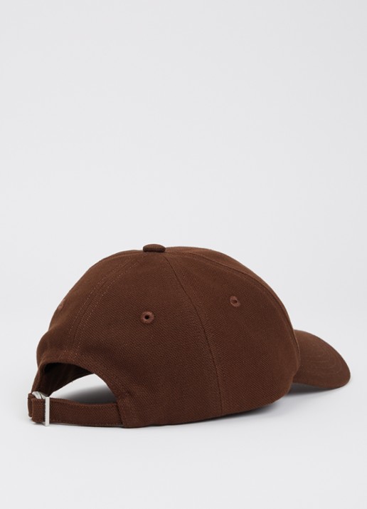 Jacquemus Heren La Casquette Gadjo pet van canvas met logo in de kleur Bruin, maat: 58