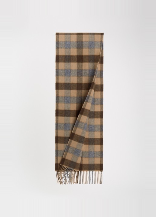 Gant Heren Sjaal van merino wol met ruitdessin 180 x 30 cm