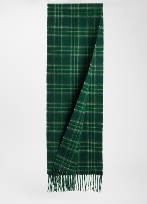 Gant Heren Sjaal van merino wol met ruitdessin 180 x 30 cm
