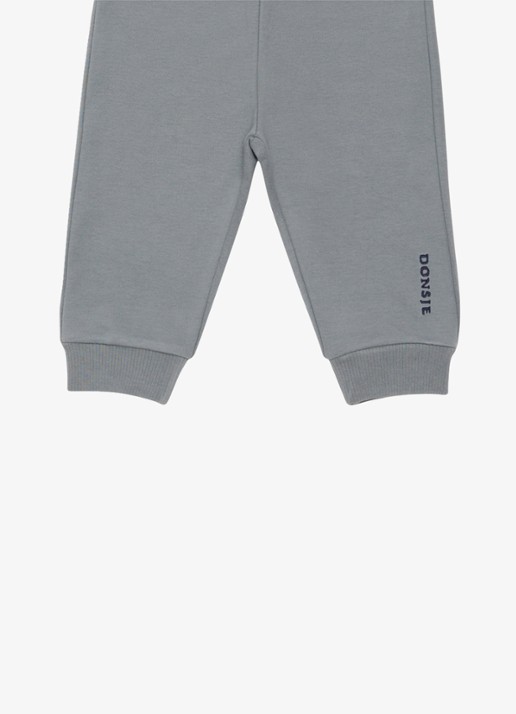 Donsje Amsterdam Jongens Remzie joggingbroek in katoenblend in de kleur Grijs, maat: 4Y-5Y=110