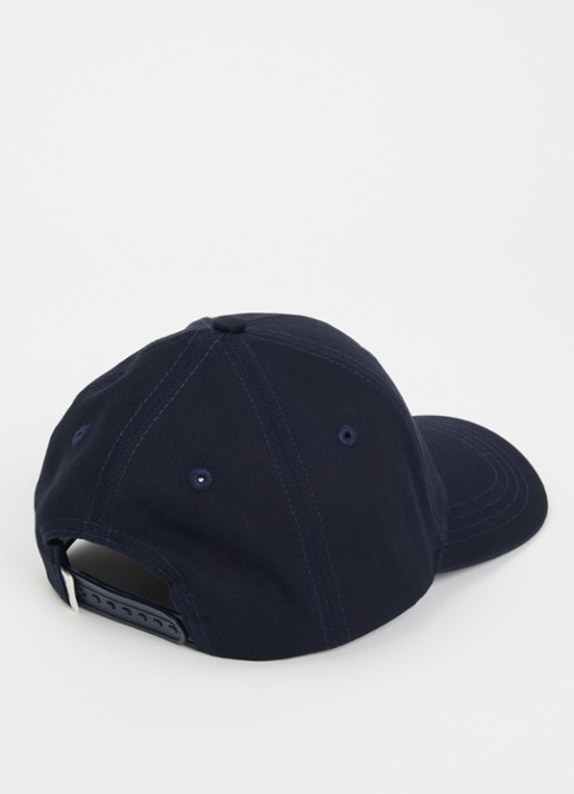 Les Deux Jongens Pet met logoborduring in de kleur Donkerblauw, maat: s/m