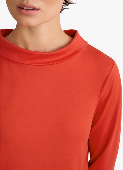 Hobbs Dames Catriona top met boothals in de kleur Oranjerood