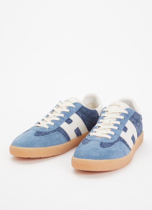 Hogan Heren Hogan Cool sneaker van suède met details van nubuck in de kleur Blauw, maat: 42