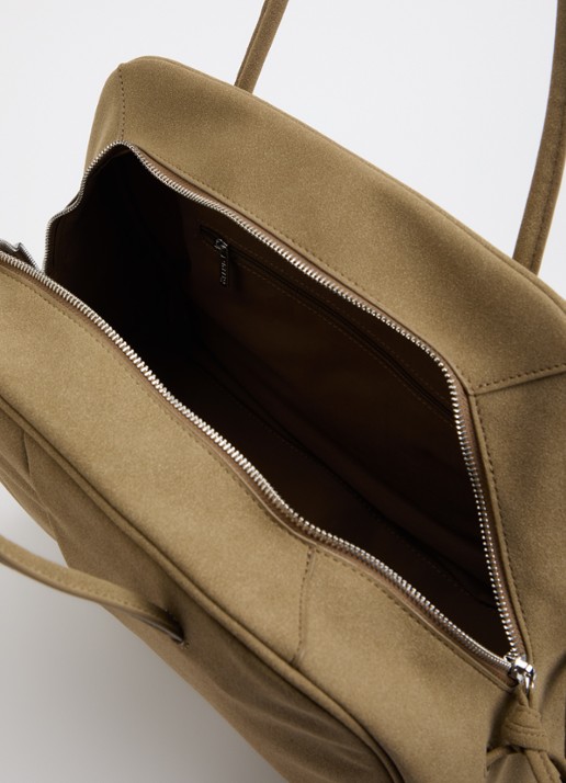 Ölend Dames Brooklyn schoudertas in de kleur Khaki, maat: 39x24x18