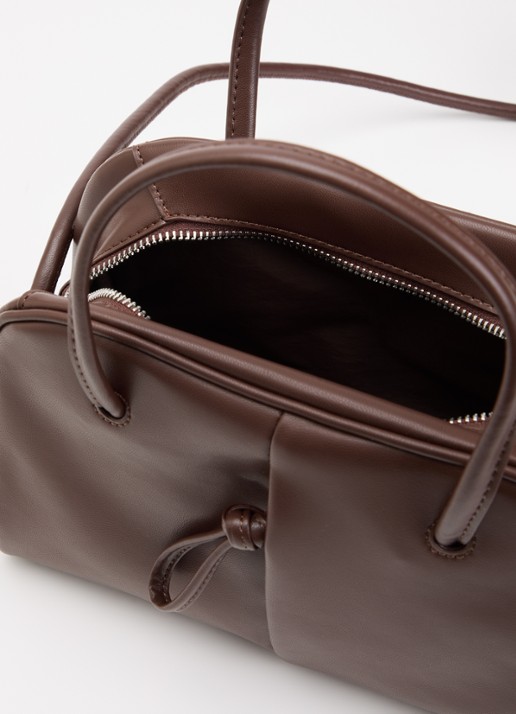 Ölend Dames Mini Brooklyn crossbodytas in de kleur Chocoladebruin, maat: 26x16x11