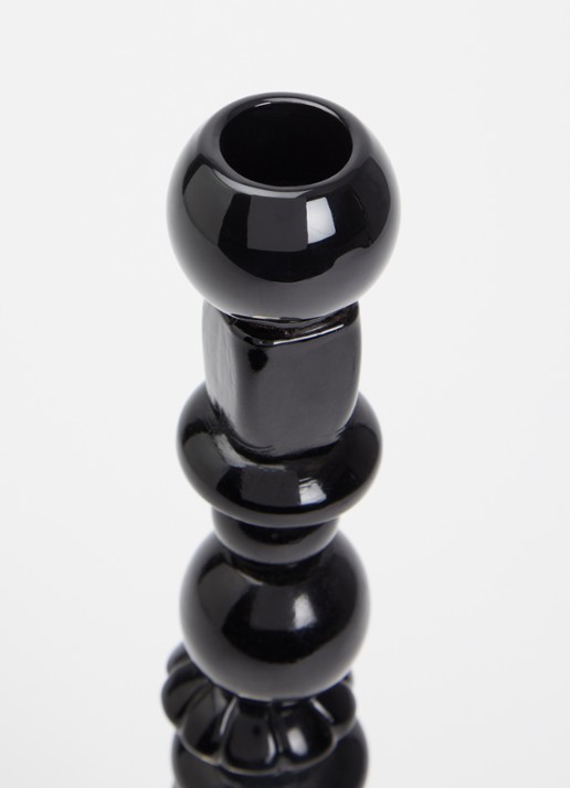 POLSPOTTEN Beads kandelaar small 34 cm Zwart - Deal