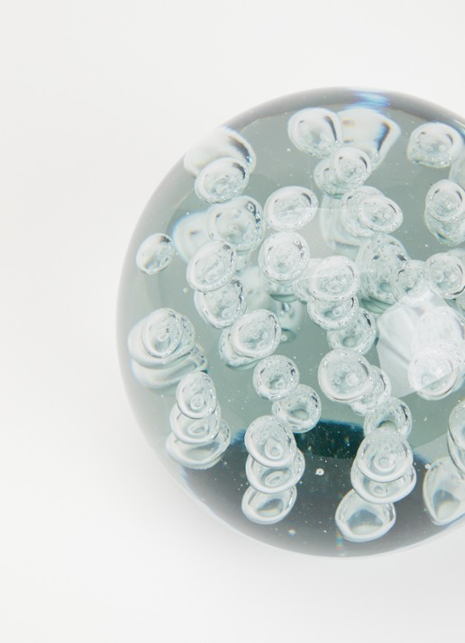 POLSPOTTEN Bubble glazen bol 17 cm Transparant - Deal