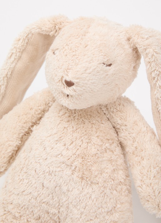 Moonie The Humming Friend Bunny muziekknuffel 28 cm in de kleur Zand, maat: 28 CM