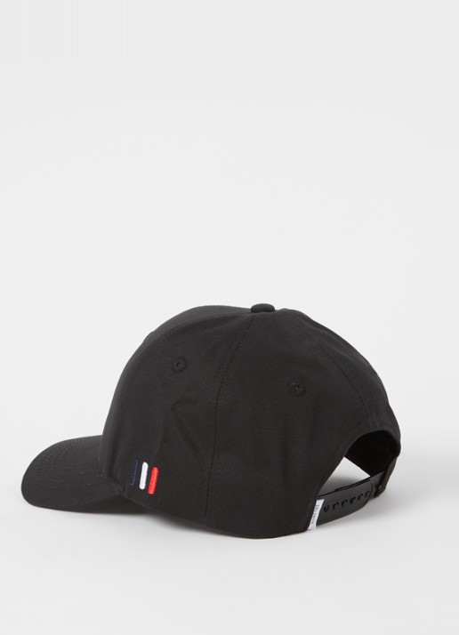 Les Deux Heren Encore baseball pet met logoborduring in de kleur Zwart, maat: ONE SIZE