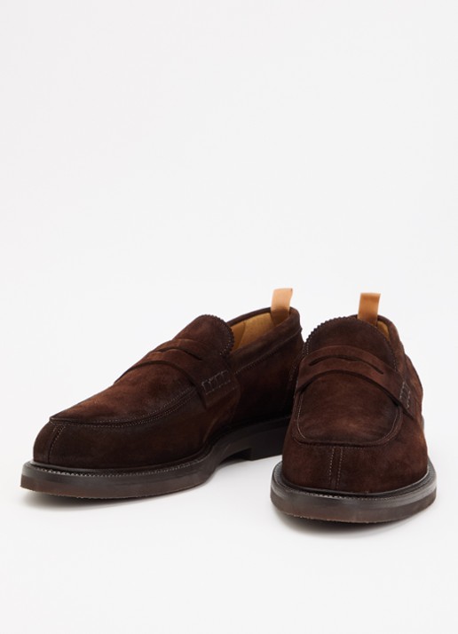 Giorgio Heren Loafer van suède in de kleur Bruin, maat: 43
