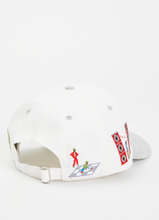 The New Originals Heren Block Party pet met logoborduring in de kleur Wit, maat: One Size