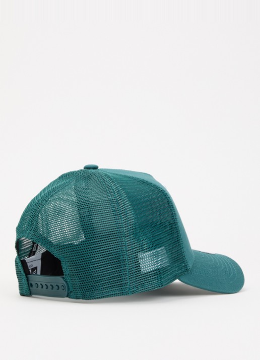 New Era Jongens Pet met logoborduring in de kleur Zeegroen, maat: YTH