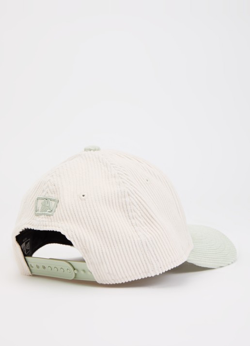 New Era Meisjes Pet van corduroy met logoborduring in de kleur Lindegroen, maat: YTH