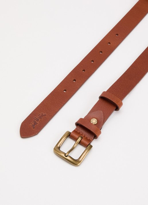 Levi's Heren Addison riem van leer in de kleur Bruin
