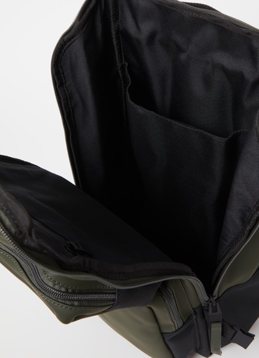 Rains Trail Cargo rugzak met 13 inch laptopvak en waterafstotende coating Donkergroen - Deal