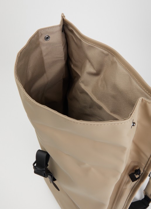 Rains Rolltop rugzak met waterafstotende coating Beige - Deal