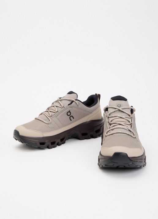 On Dames Cloudrock low hiking sneaker van mesh in de kleur Bruin, maat: 39