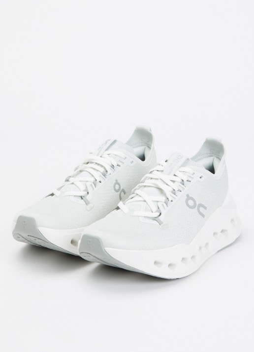 On Dames Cloudsurfer Max sneaker van mesh met logo in de kleur Lindegroen, maat: 40