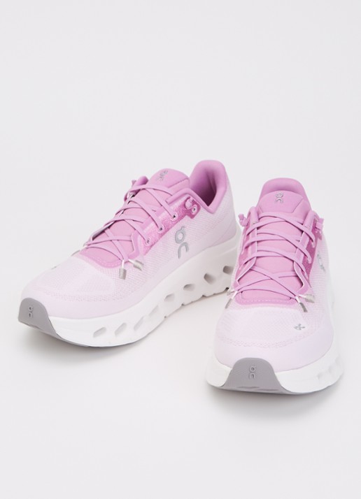 On Dames Cloudtilt sneaker met gebreid bovenwerk en logo in de kleur Lichtroze, maat: 40
