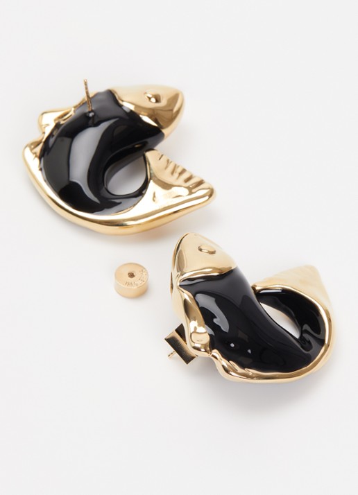 Jacquemus Dames The Poisson oorstekers in de kleur Goud, maat: ONE SIZE