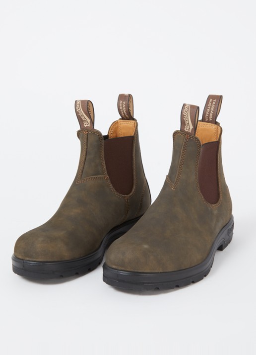 Blundstone Dames 585 chelsea boot van leer in de kleur Donkerbruin, maat: 39