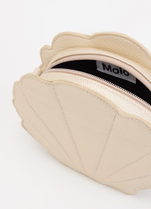 Molo Meisjes Seashell crossbodytas met verstelbare schouderriem in de kleur Zilver, maat: 90