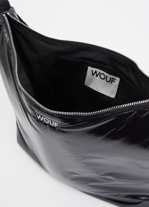 Wouf Dames Night schoudertas met logo in de kleur Zwart, maat: 1maat