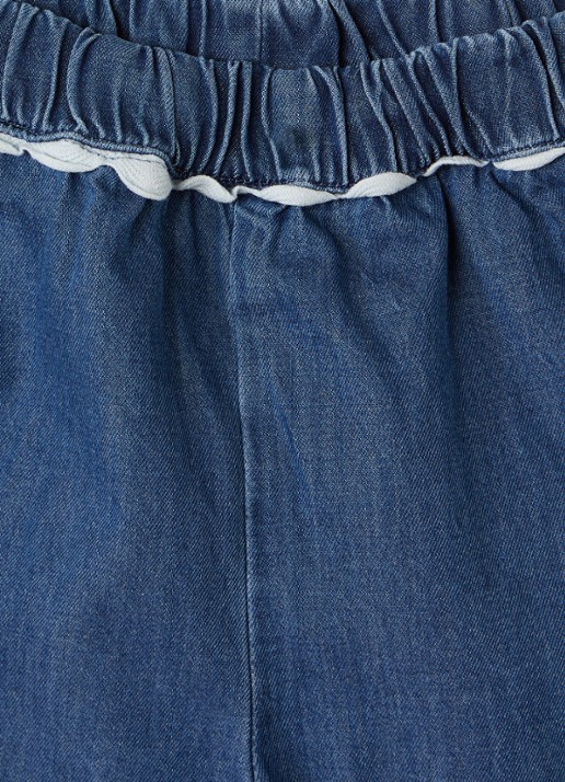 Molo Meisjes Sana tapered jeans met medium wassing in de kleur Blauw, maat: 18M=86