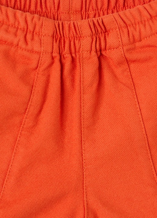 BOBO CHOSES Meisjes Straight fit korte broek met logo in de kleur Oranje, maat: 18M=86