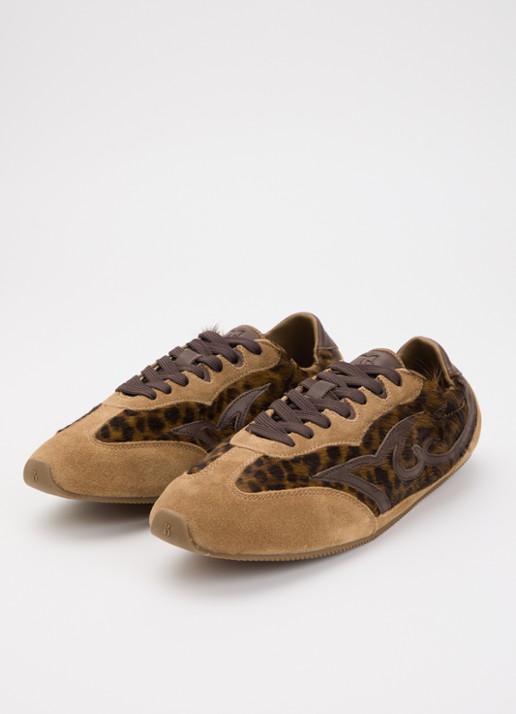 Ba&sh Dames Sneaker met suède details in de kleur Bruin