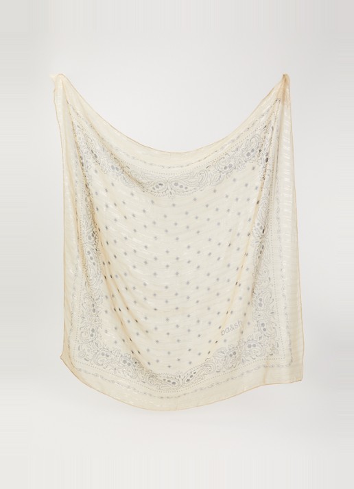 Ba&sh Dames Saria sjaal 95 x 95 cm in de kleur Beige