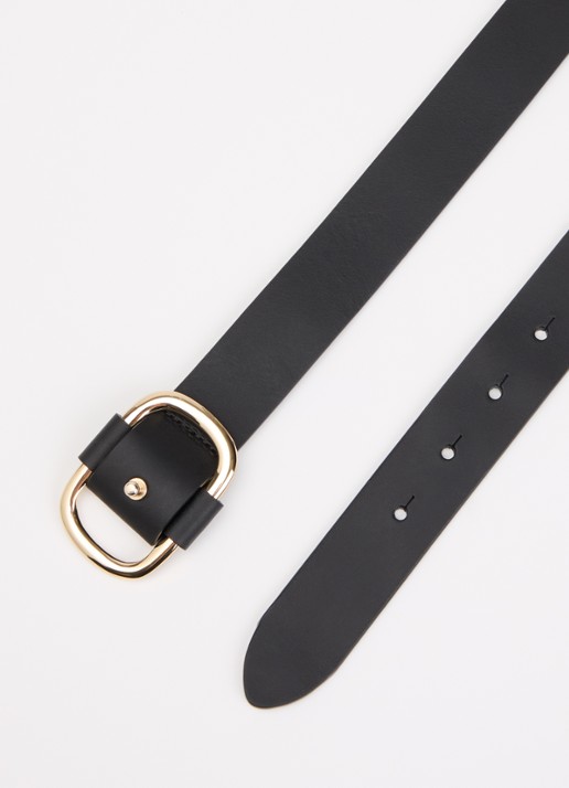 Ba&sh Dames Banel riem van leer in de kleur Zwart