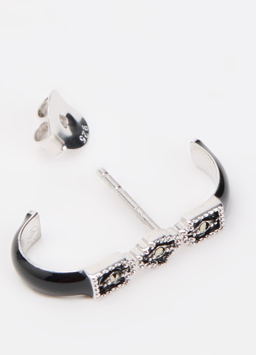 Ba&sh Dames Justin oorsteker in de kleur Zilver