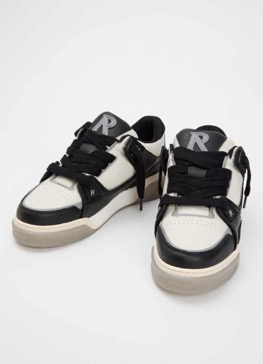 Represent Heren Studio sneaker van leer in de kleur Zwart, maat: 42