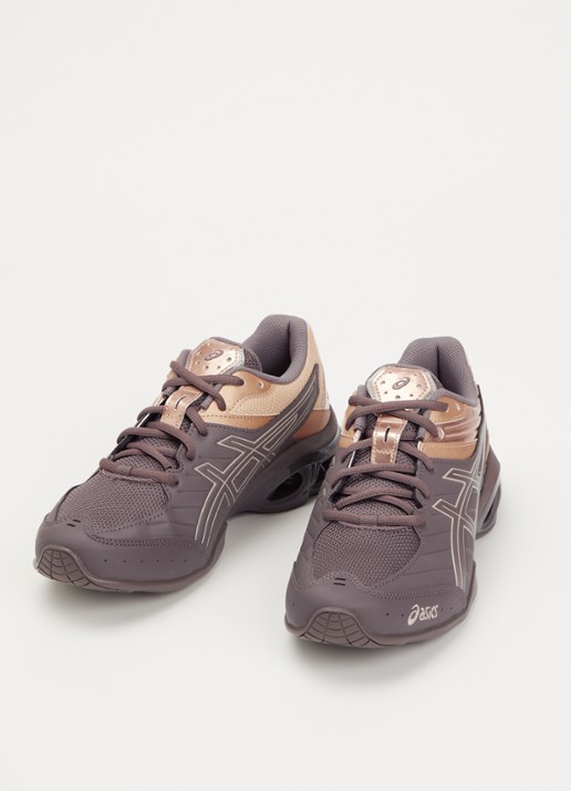 ASICS Dames Gel- Kinetic FR sneaker met mesh details in de kleur Bruin, maat: 38