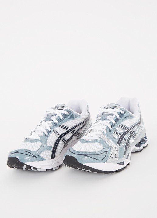 ASICS Dames Gel-Kayano 14 sneaker met mesh en metallic details in de kleur Wit, maat: 41,5