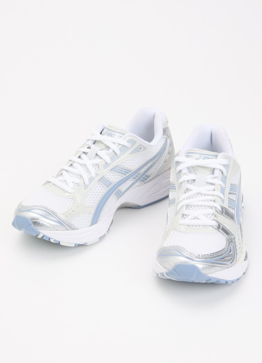 ASICS Dames Gel-Kayano sneaker van mesh met metallic details in de kleur Lichtblauw, maat: 37