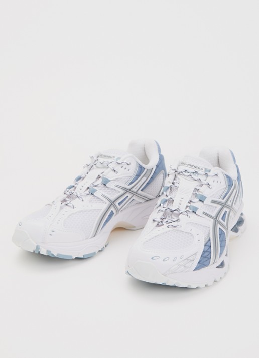 ASICS Dames Gel-Nimbus sneaker van mesh met logo in de kleur Wit, maat: 38