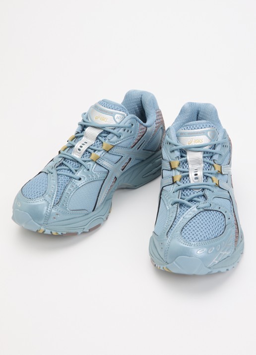 ASICS Dames Gel-Nimbus 10.1 sneaker van mesh met metallic details in de kleur Blauw, maat: 39